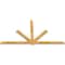 Ekena Millwork Kennewick Rough Sawn Timber Gable Bracket, Western Red Cedar, 96"W x 52"H x 2"D x 4"F, 13/12 Pitch GBW096X52X0204KEN00RWR - alternate 3